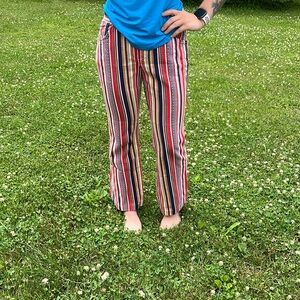 Vintage 1970’s Multi Colored Striped Pants
